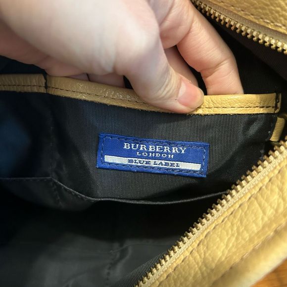 Burberry London Blue Label Messenger Crossbody Canvas Bag - Picture 4 of 11